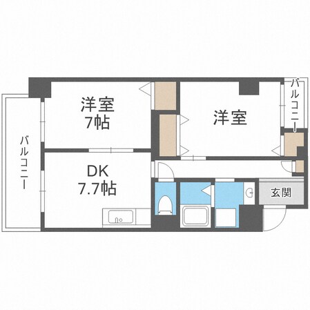 ノーブルコートの物件間取画像